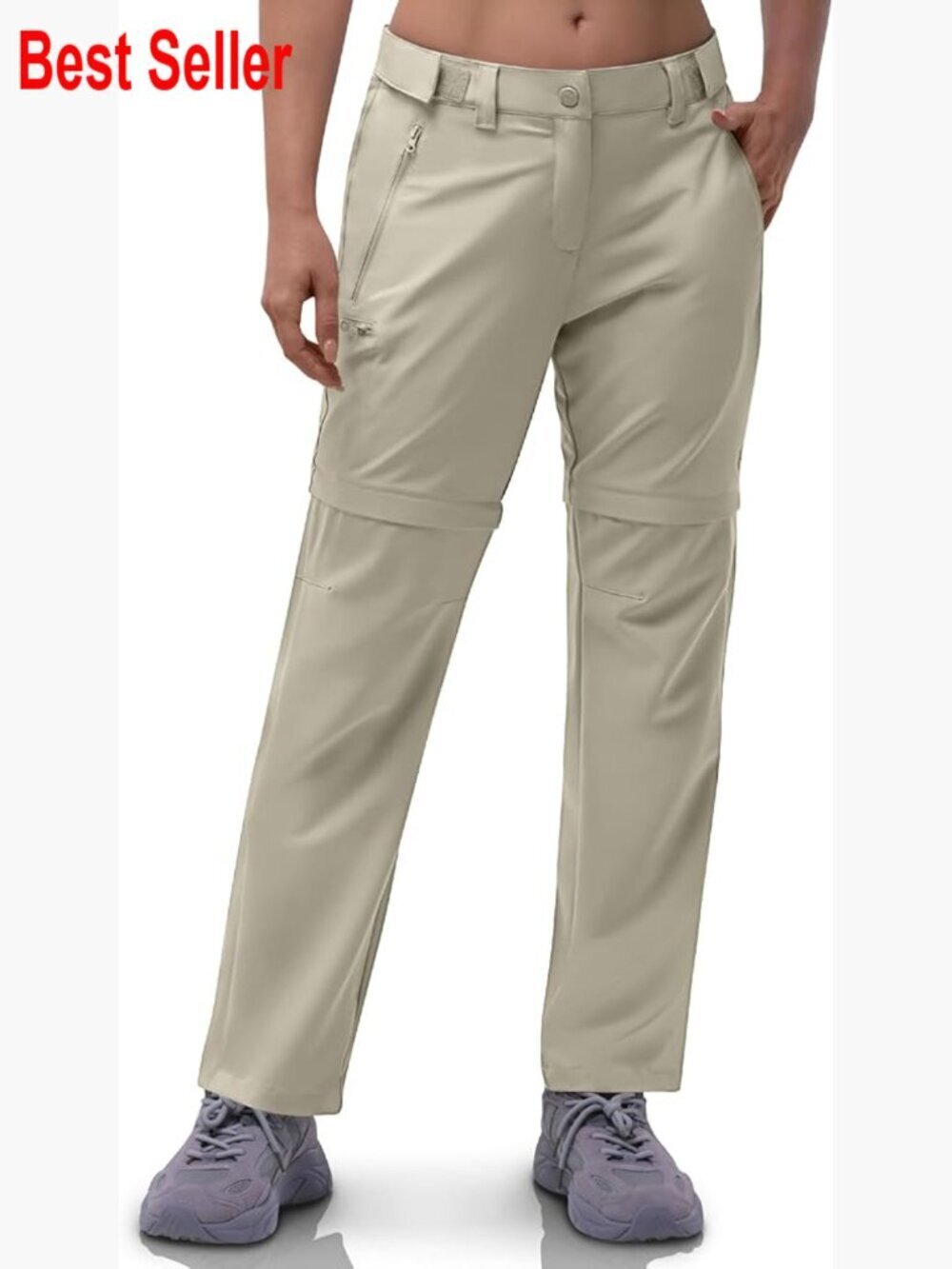 Quick Dry Convertible Zip-Off Hiking Pants with 4-Way Stretch